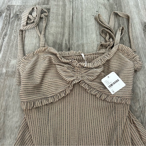 NWT Free People Shine Like Me Mini Dress Strappy Going Out Semi Formal Size 0 - Picture 4 of 6
